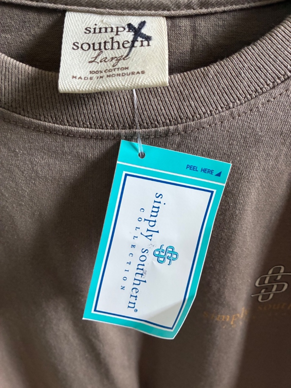 NWT Large Simply Southern Fall dogs tee shirt L/S - Picture 4 of 4